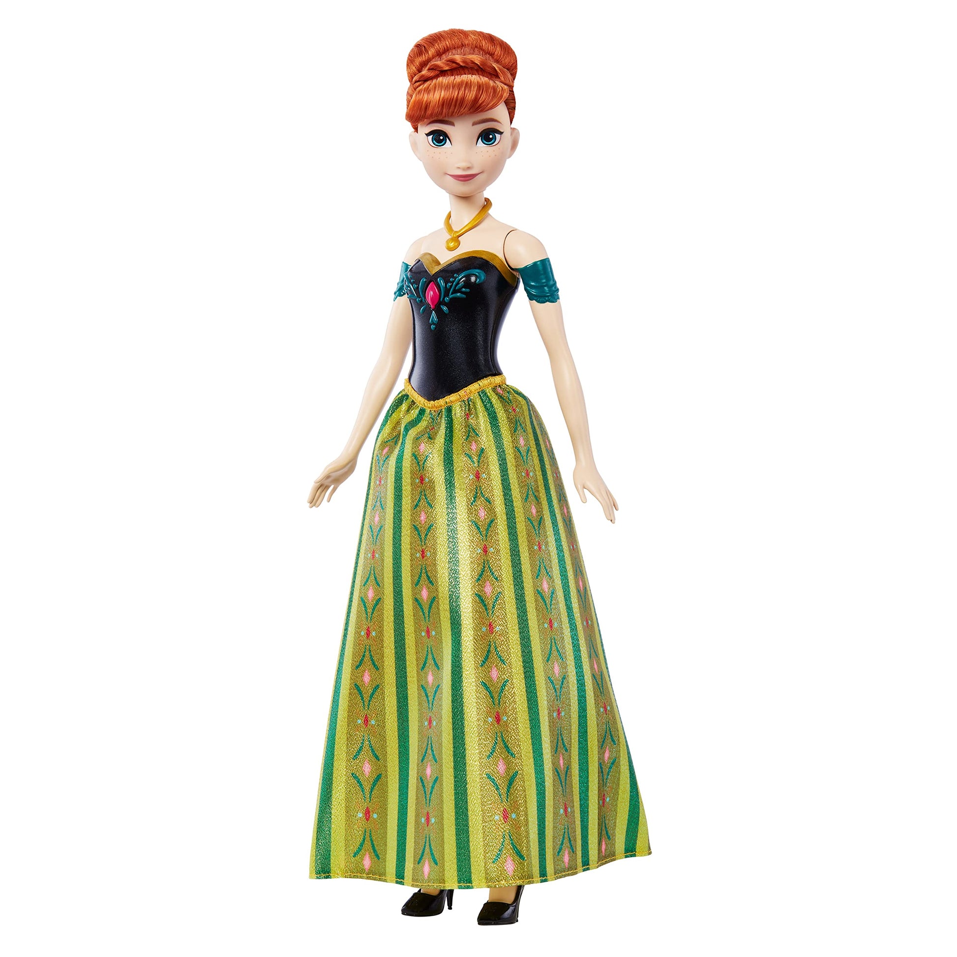 Mattel Disney Frozen Toys, Singing Anna Doll in Signature Clothing, Sings “for the First Time in Forever” from the Disney Movie Frozen, Gifts for Kids