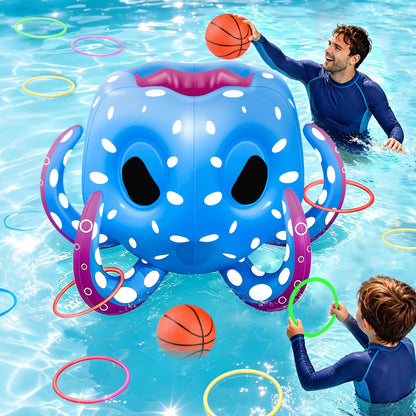 Octopus Pool Toys for Kids Ages 4-8 8-12, 2-in-1 Swimming Pool Water Toys