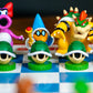 Super Mario Chess Set, 32 Custom Sculpt Game Pieces Including Iconic Characters: Mario, Luigi, Peach, Toad, Bowser, Super Mario Themed Chess Game