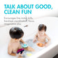 Boon Fleet Toy Boat Baby Bath Toys - Stacking Boat Toy Set for Bath Time Fun - Toddler and Baby Stacking Bathtub Toys With Drain Holes - 5 Count