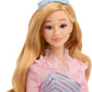 Mattel Universal Wicked Glinda Fashion Doll & Accessories with Styled Blonde Hair, Posability & Removable School Uniform Look