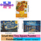 Small Jigsaw Puzzles for Adults Challenging Puzzle Small Puzzles Mini Jigsaw Puzzles for Adults 150 Pieces Starry Night Rhone River Sunflower 6 x 4