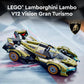 LEGO Speed Champions Lamborghini Lambo V12 Vision GT Super Car, Formula 1 Vehicle Toy, Driving Playset, Buildable Model Set for Kids, Lamborghini Car