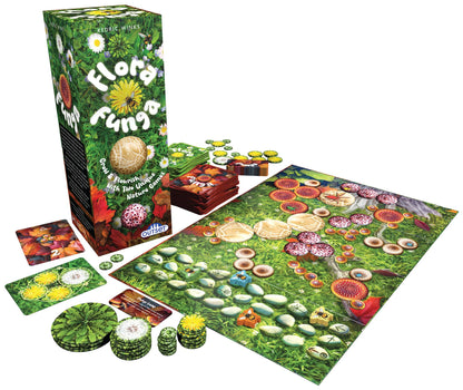 Flora Funga - The Pattern Forming Game - Features Two Nature-Inspired Games - for Ages 10 and up