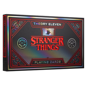 theory11 Stranger Things Box Set - 3 Deck Playing Card Collection with Upside Down Special Edition, VHS-Style Box, Magic, Cardistry, Game Night Gift