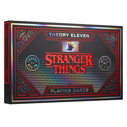 theory11 Stranger Things Box Set - 3 Deck Playing Card Collection with Upside Down Special Edition, VHS-Style Box, Magic, Cardistry, Game Night Gift
