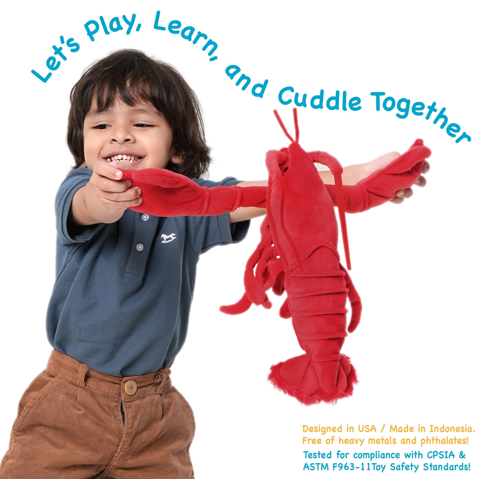 TigerHart Lenora The Lobster - 13 Inch Stuffed Animal Plush