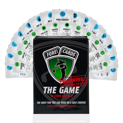 Fore! Cards On-Course Golf Game - 30 New Playing Cards to Add Fun to Your Next Golf Round - Great Gift for Golfers - Not Suitable for Golf Expansion