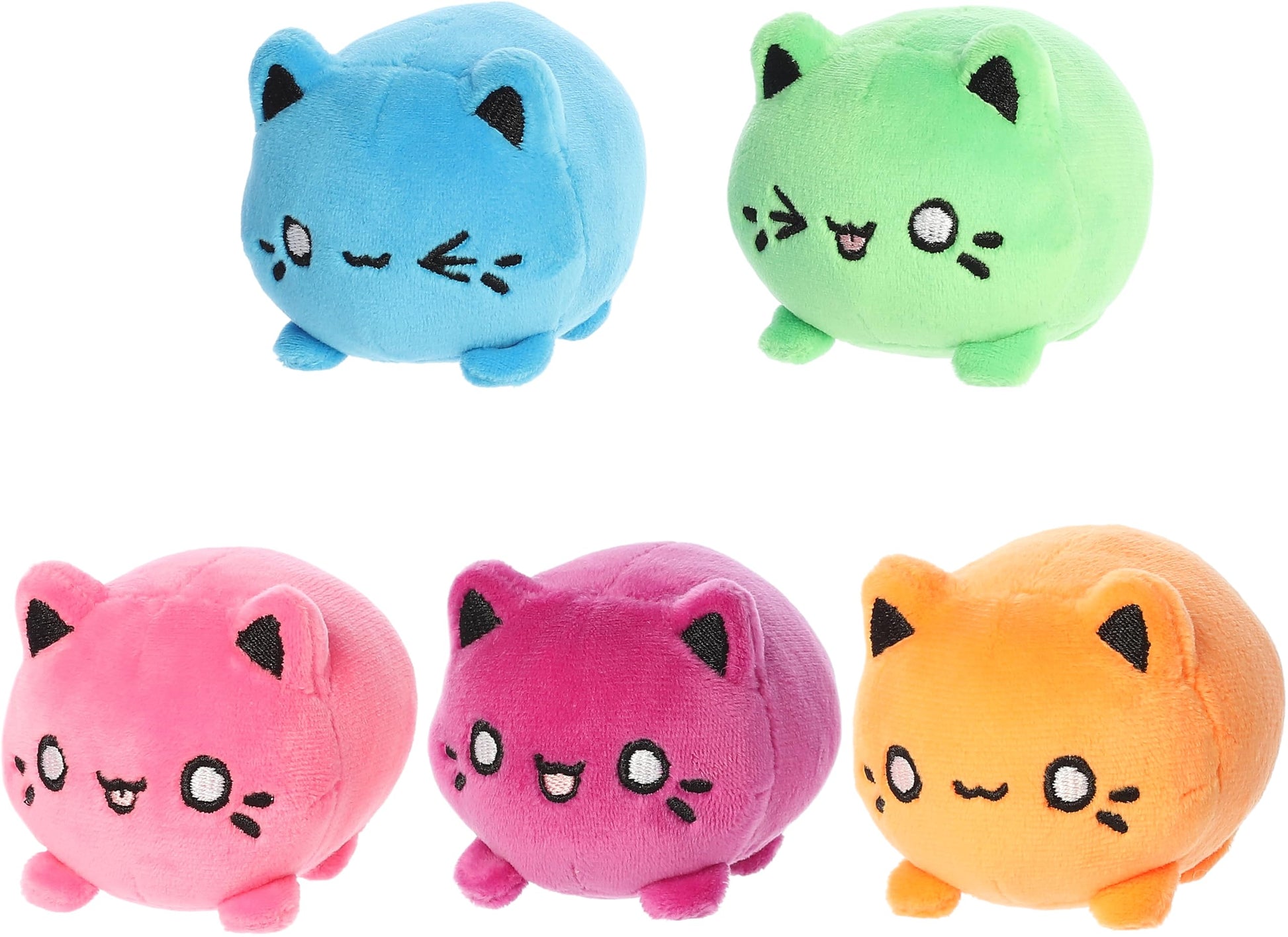 Aurora® Enchanting Tasty Peach® Meowchi Surprise Plush Stuffed Animal - Bright & Colorful Design - Showpiece Plush - Multicolor 3.5 Inches - Blind Box