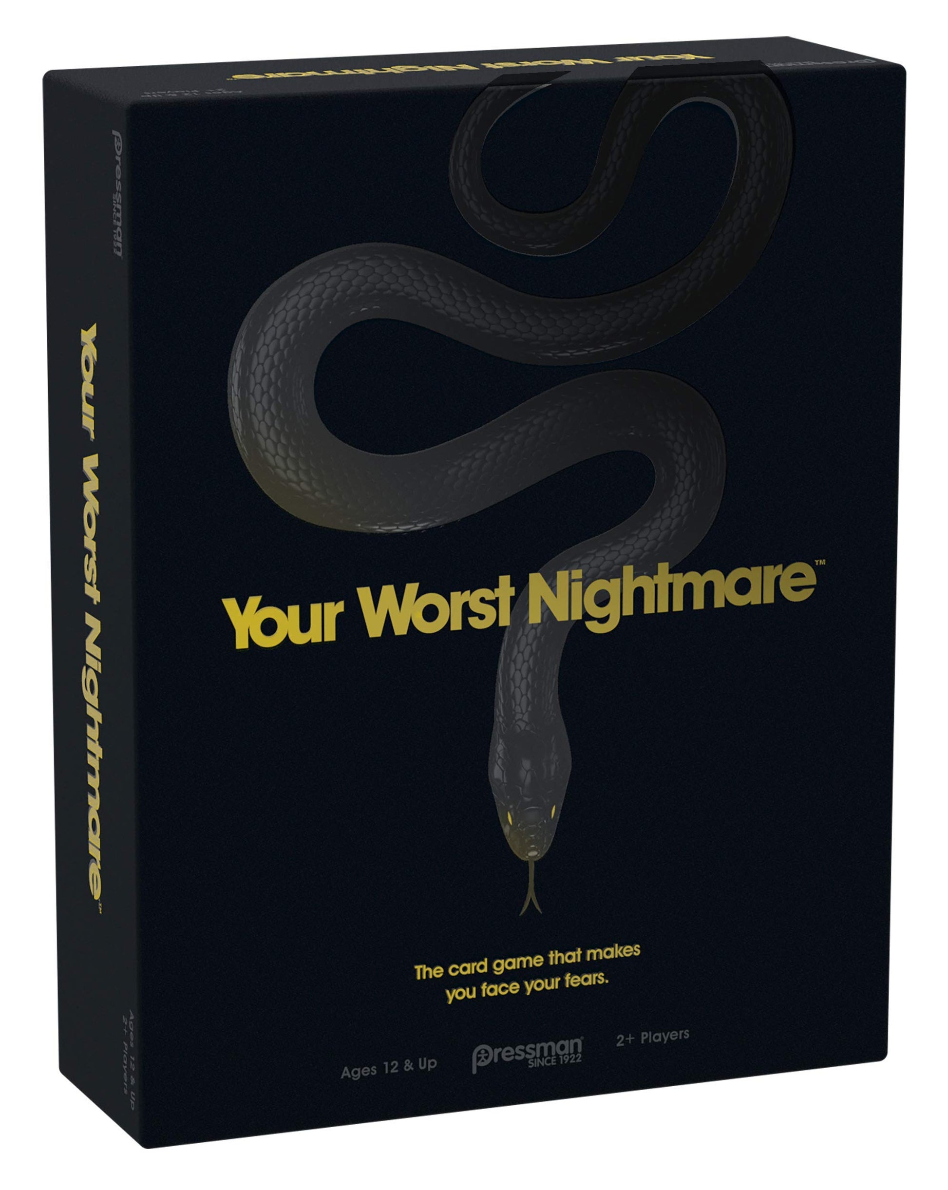 Your Worst Nightmare by Pressman - The Card Game That Makes You Face Your Fears, Black