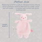 MON AMI Rosie Bunny Teether Lovey, 12-Inch Baby Security Blanket Gift