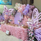 Butterfly Balloon Arch Kit - 142pcs Pastel Pink & Purple Balloons with Butterfly Stickers & Large Foil Balloons for Girl's Baby Shower, Wedding