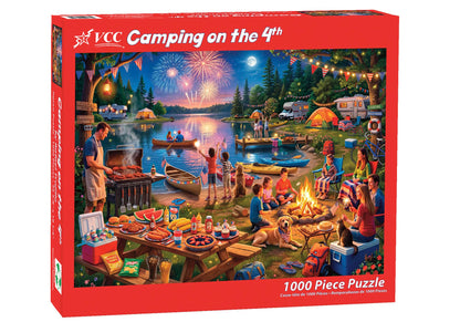 VCC 1000 Piece Jigsaw Puzzle for Adults - 4th of July Puzzle, Random Cut Interlocking Pieces, Premium Thick Puzzle Board, Tight Snap Fit, 26.6” x
