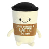 Aurora® Witty JUST Sayin'™ You Mean A Latte™ Stuffed Animal - Expressive Characters for Decorative Charm - Quirky Birthday Gifts for Kids and Adults