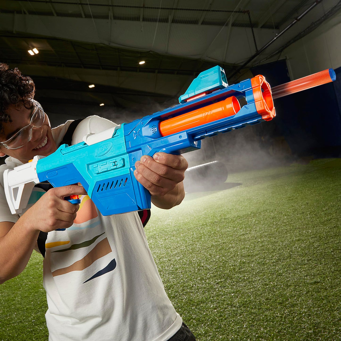 Nerf N Series Shadow Storm Dart Blaster, Stock, Barrel, Sight, 24 Nerf N1 Darts Compatible Only with Nerf N Series Blasters, Kids Gifts, Ages 8+