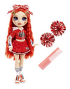 Rainbow High Cheer Ruby Anderson - Red Cheerleader Fashion Doll with 2 Pom Poms and Doll Accessories, for Kids 6-12 Years Old