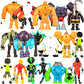 MUKSSE Big Set 20 pcs Omnitrix Action Figures Toys, Exclusive Collection Toys, Anime Character Figurines with Cake Toppers, Alien Hero Themed Party