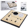AMEROUS 11 Inches Magnetic Go Game Set (19 x 19), Travel Foldable Board Game Set with Magnetic Plastic Stones & Go Game Rules for Beginner, Kids