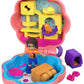Polly Pocket Tiny Pocket Places Purrfect Playhouse Compact with 2 Reveals, Accessories, Micro Shani Doll, Captain Cobblywobbles Pet & Sticker Sheet