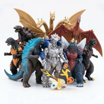 JAYKENIXO 10 Pack Monster Action Figures Set - Mini Dragon Toys, Movable Joints, Collectible Creature Figures for Kids Playset, Party Cake Toppers