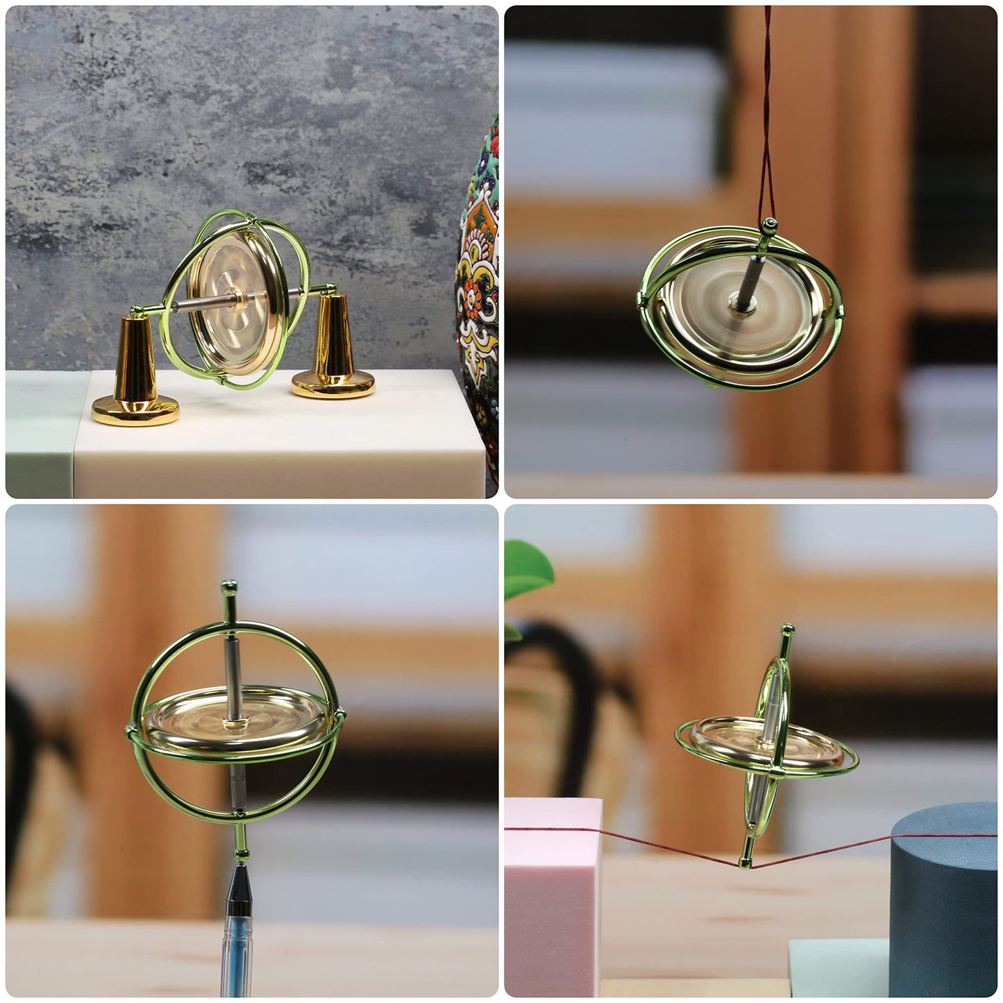 JoyTech Precision Gyroscope Kill Time Metal Anti Gravity Spinner Balance Toy JA01