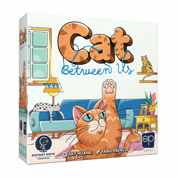 Cat Between Us, A Quirky Fun Strategic Card Game of Attracting a Playful Cat with Toys, Easy to Learn, Unexpected Deep Strategy, Quick Play for 2-6