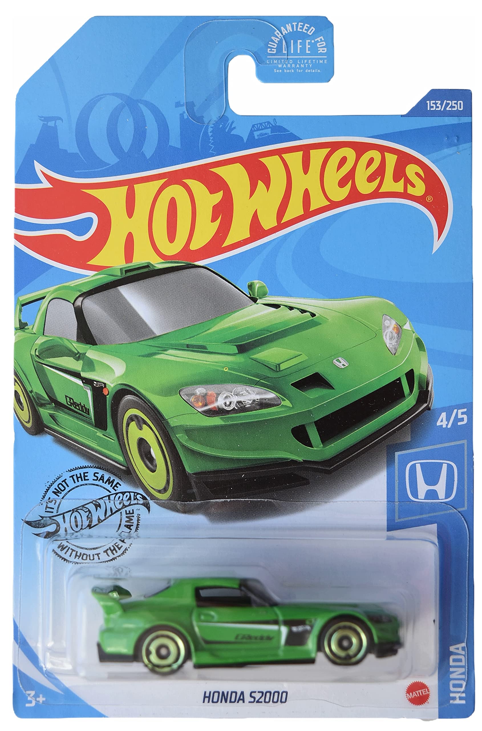 Hot Wheels Honda S2000, [Green] 153/250 Honda 4/5