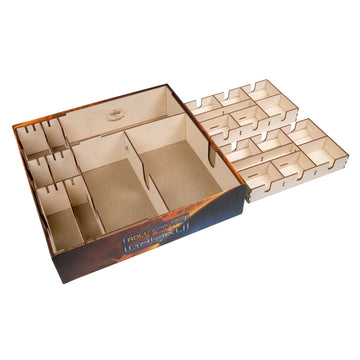 The Broken Token Roll for The Galaxy Compatible Game Organizer - Wood Storage Box with Multiple Dividers and Rows