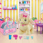 Mattel Barbie Plush Toy Playset, Hairdresser Poodle Stuffed Animal with Lights & Sounds, Plus Themed Purse & 6 Accessories, Salon Pet Adventure