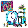 LEGO City Stuntz Ultimate Stunt Riders Challenge 60361, 3in1 Stunts for 1 or 2 Player Action, with 2 Flywheel-Powered Toy Motorcycles for Kids, 2023