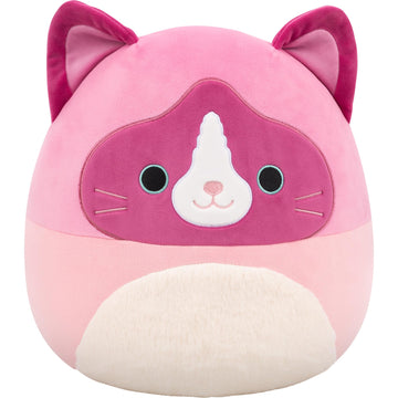 Squishmallows Original 12in Herbie the Pink Snowshoe Cat - Official Jazwares Plush (Medium-Sized)