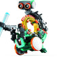 Teach Tech Mech 5, Mechanical Coding Robot, Coding Wheel Makes Robot Throw, Lift, kick, Draw and More, Ages 10 and Older