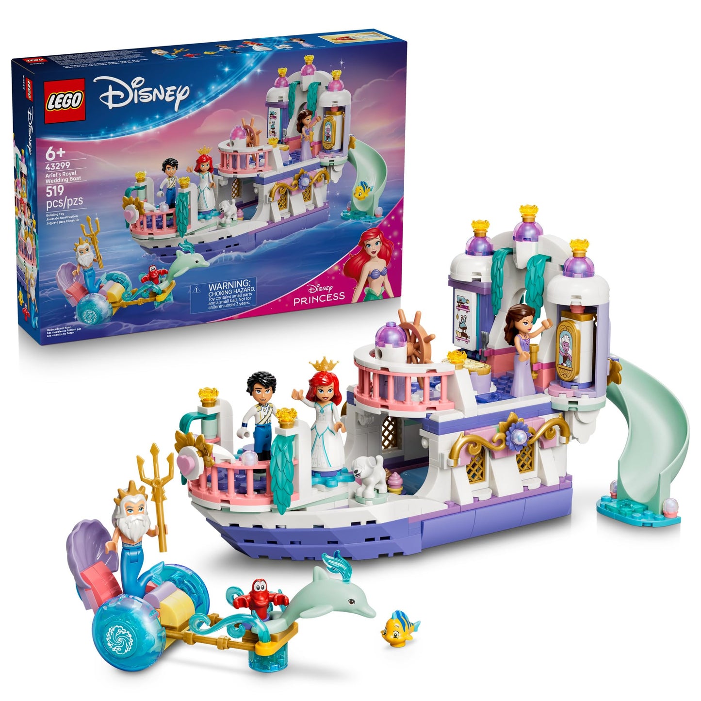 LEGO Disney Princess Ariel's Royal Wedding Boat 43299