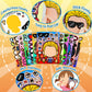 48 Sheets Make Your Own Stickers for Kids, DIY Make Superhero Face Stickers for Boys Girls, Party Favors Supplies Art Craft Family School Reward
