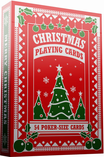 Christmas Playing Cards, Cute Designs for Family Fun with Free Card Game eBook! Great Stocking Stuffer Gift Under 15 Dollars, Premium Poker Card Deck