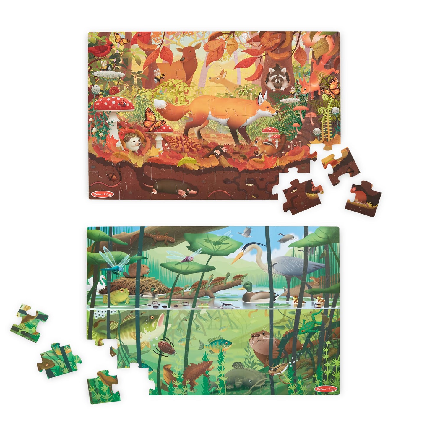 Melissa & Doug Double-Sided Seek & Find Puzzle - FSC Certified