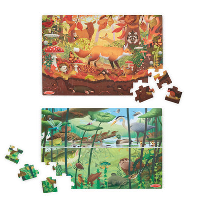 Melissa & Doug Double-Sided Seek & Find Puzzle - FSC Certified