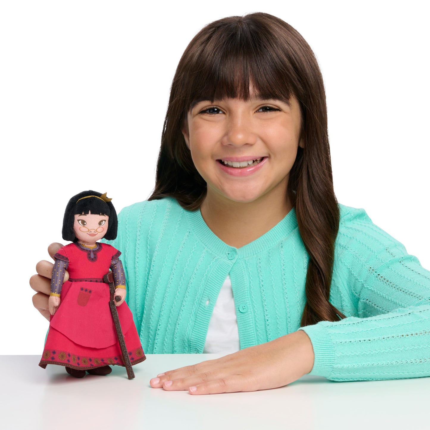 Disney Wish Small 7.5-inch Interactive Plush Dahlia Doll, Soft Plushie, Pretend Play, Kids Toys for Ages 2 Up by Just Play
