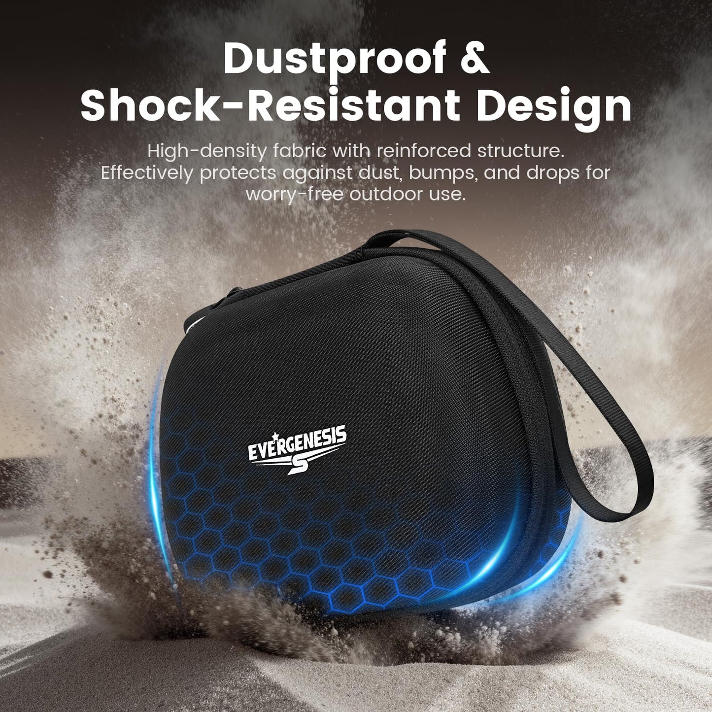 DLDER Shockproof EVA Controller Carrying Case for PS5/Switch Pro with Anti-Scratch Velvet Lining & Accessory Pocket Bag