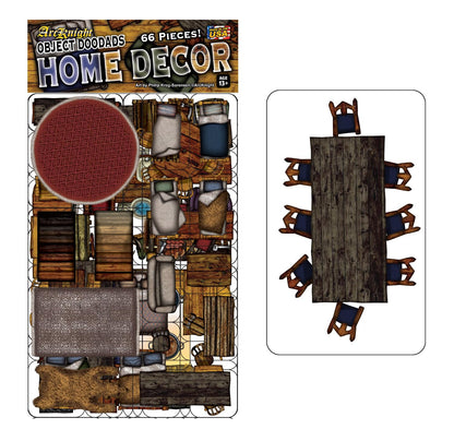 Home Decor - 66pc Double-Sided Furniture & Prop Pieces for Starters & Masters Alike - Roleplaying Objects for Dungeons & Dragons - Immersive Map