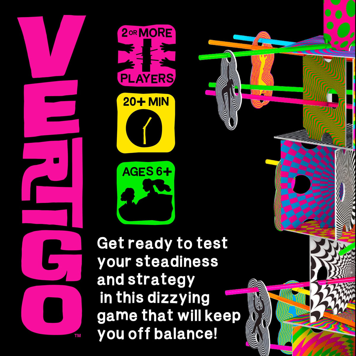 MindWare Vertigo Game - Thrilling Family Suspend and Strategy Challenge with Balancing Beams, Vertigoers, and Surprise Battle Rounds - Ages 6+, 2+