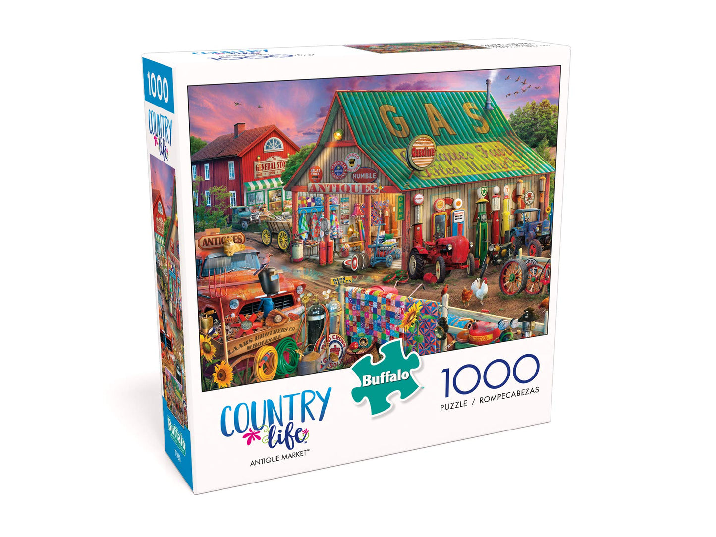 Buffalo Games - Eduard- Antique Market - 1000 Piece Jigsaw Puzzle For Adults -Challenging Puzzle Perfect for Game Nights - Finished Size is 26.75 x