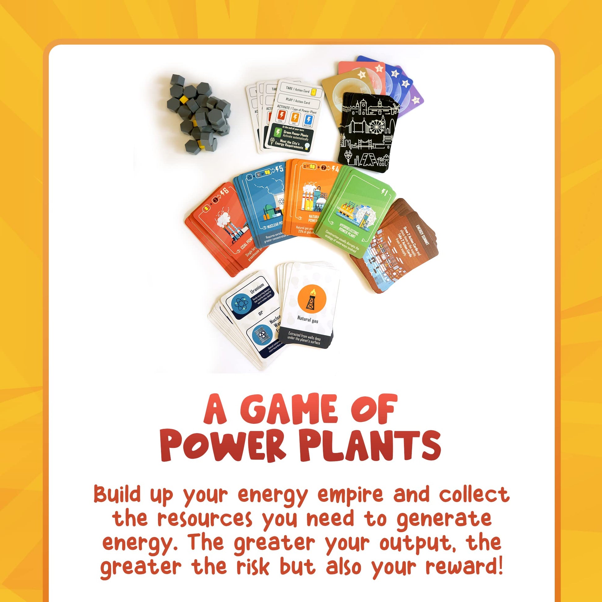 Power Failure: A Strategy Card Game about Power Plants and Energy Generation - Science Board Game on Nuclear, Renewable, and Fossil Fuels