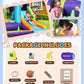 AirMyFun Bounce House for Kids and Toddler, Inflatable Bouncy Castle with Blower Outdoor Indoor Backyard Jumping House with Slide (82003)