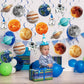 40Pcs Space Solar System Hanging Swirl Decorations, Outer Space Party Decoration Hanging Swirl Planet Astronaut Ceiling Hanging Decorations for Party
