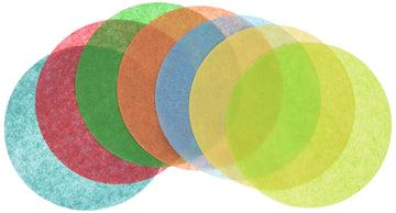 Roylco Tissue Circles - Pack of 8 Assorted Colored Tissue Paper Circles for Collage, Crafts, Art Projects, Window Decorations & Creative Activities