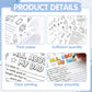 Vemfare Father's Day Coloring Poster - 36 Pcs All About My Dad Coloring Posters, Fathers Day Crafts, Preschool School Classroom Activities DIY Craft