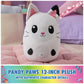 Gabby’s Dollhouse Official Pandy Paws 12-Inch Squishy Plush Toy for Ages 1+