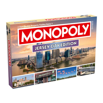 Monopoly Board Game Jersey City NJ Edition : 2-6 Players Family Board Games for Kids and Adults, Board Games for Kids 8 and up, for Kids and Adults
