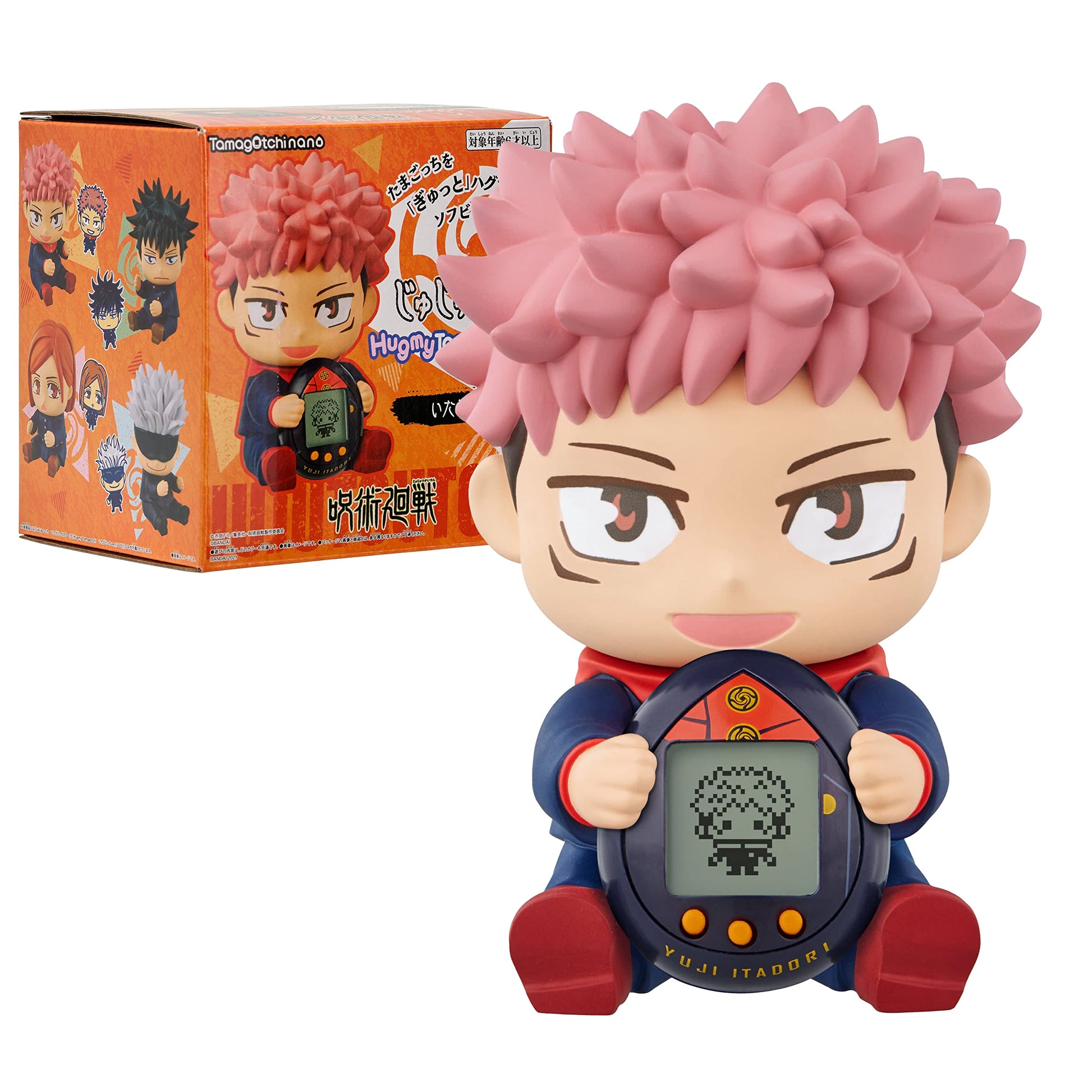 Tamagotchi Nano x Jujutsu Kaisen - Itadori ver., Hugmy Tamagotchi Vinyl Figure and Tamagotchi Nano Electronic Pet